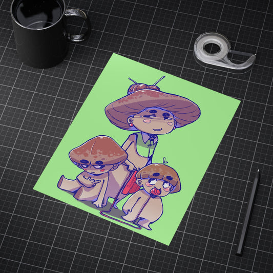 Poster Familia Champiñón