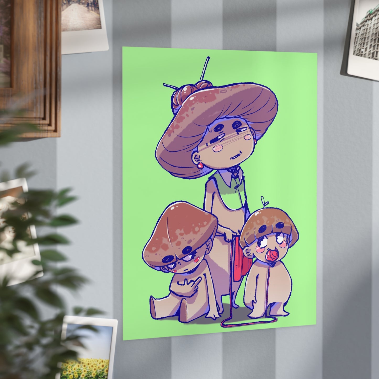 Poster Familia Champiñón